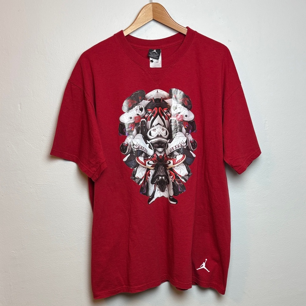 VTG Nike Air Jordan Retro Kicks T-Shirt Authentic Classics Men’s Large Red